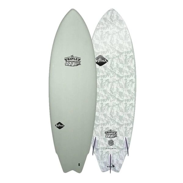 FCS THE TRIPLET 6' PALM SHORTBOARD