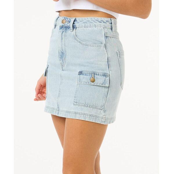 RIP CURL LAS DALIAS DENIM MINI SKIRT - Image 2