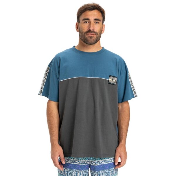 QUIKSILVER GLOBAL HEAT COLOUR BLOCK TSHIRT