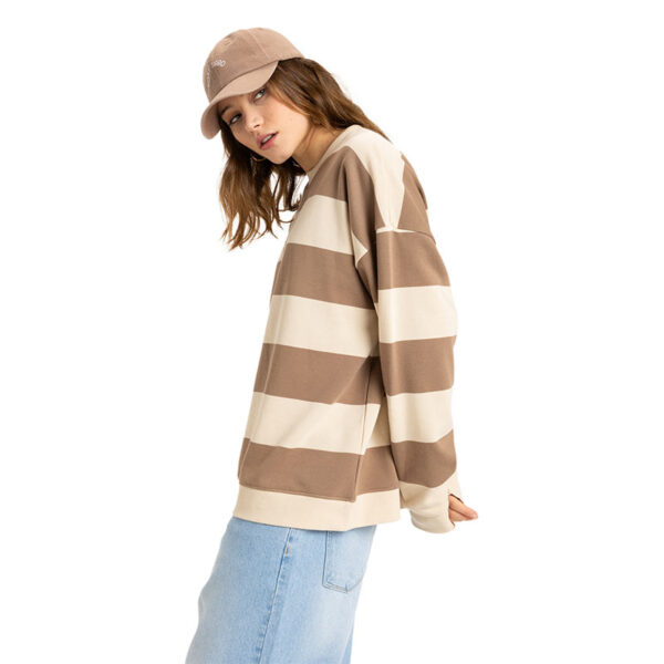 ROXY STRICTLY STRIPES OVERSIZED4954 SWEATSHIRT - Image 5