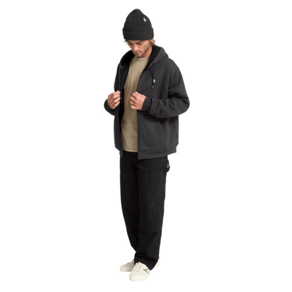 VOLCOM SINGLE STONE LINED ZIP SWEATSHIRT