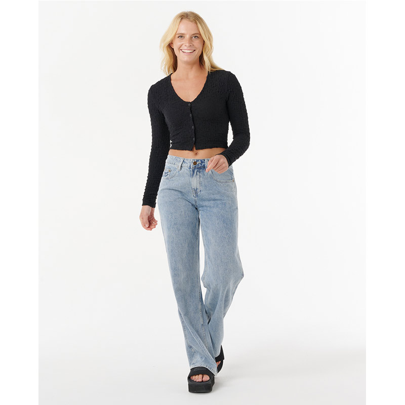 RIP CURL SUNSET LUAU TEXTURE LS TOP