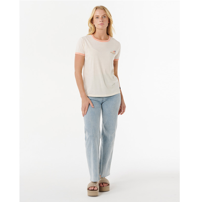 RIP CURL SWELL LINES RINGER TSHIRT