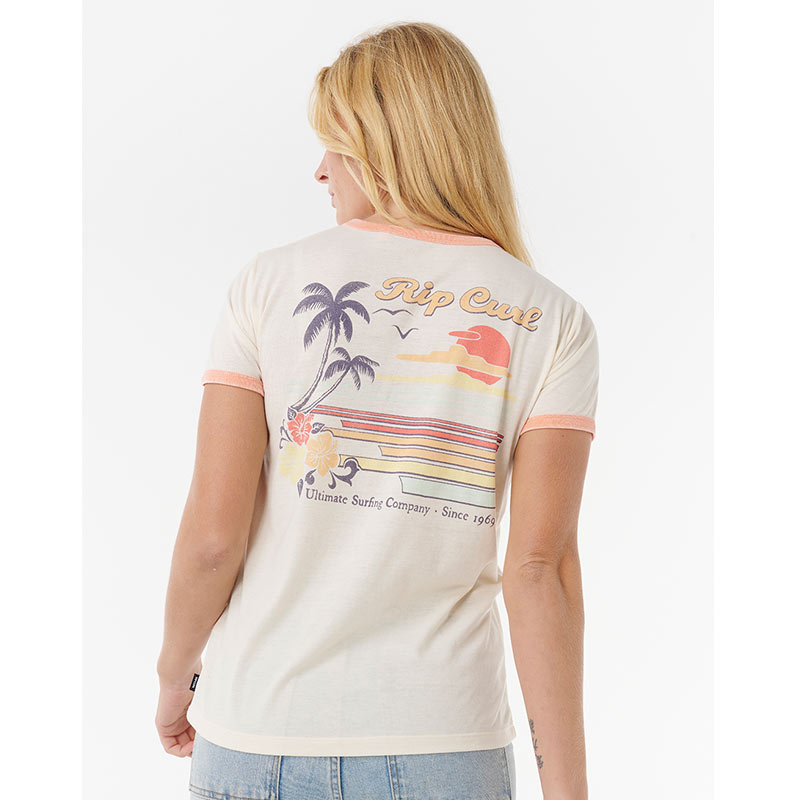 RIP CURL SWELL LINES RINGER TSHIRT - Image 2