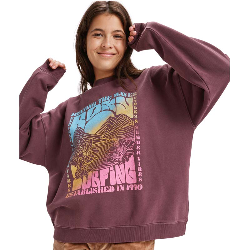 ROXY LINEUP OVERSIZED5005 CREW