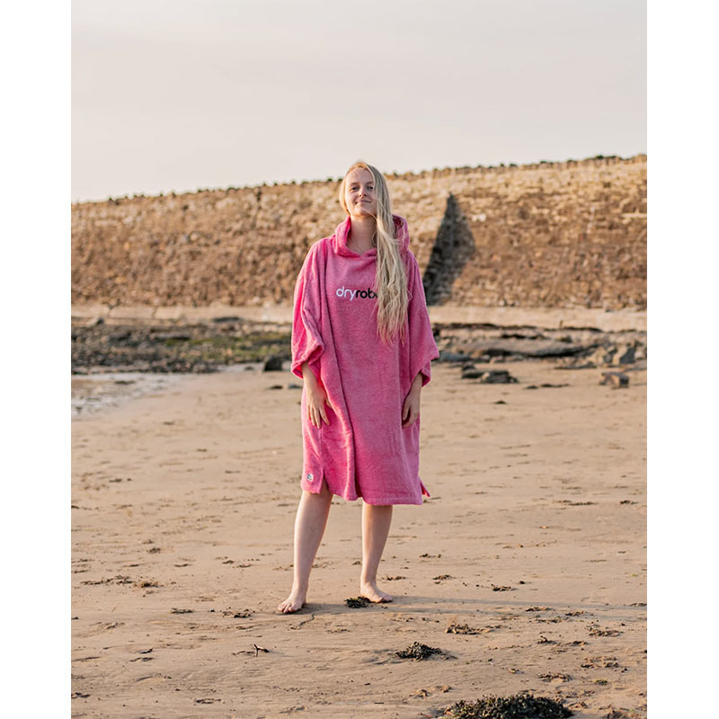 DRYROBE ADULT ORGANIC TOWELING CHANGING ROBE - Image 5