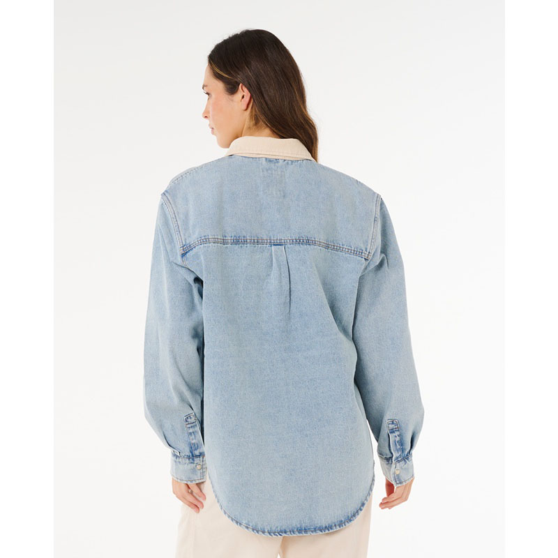 RIP CURL SURF SIDE RELAXED DENIM SHIRT - Image 3