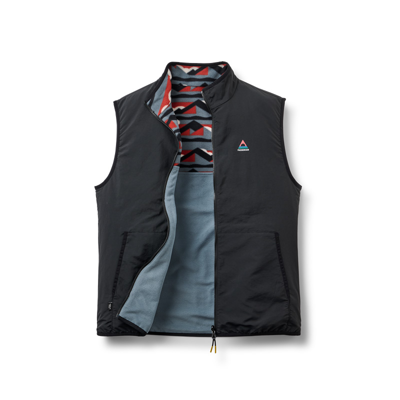 PASSENGER SET OFF REVERSIBLE FLEECE VEST - Image 2